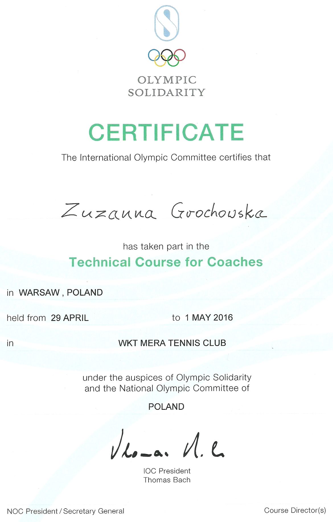Warsztaty tenisa w Warszawie